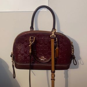 Burgundy Coach purse